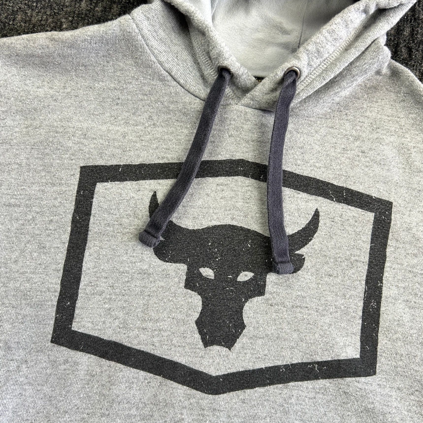 Under Armour Under Armour Project Rock Hoodie S Men's Gray Pullover Hooded Lightweight Pockets Logo Size US S / EU 44-46 / 1 - 3 Thumbnail