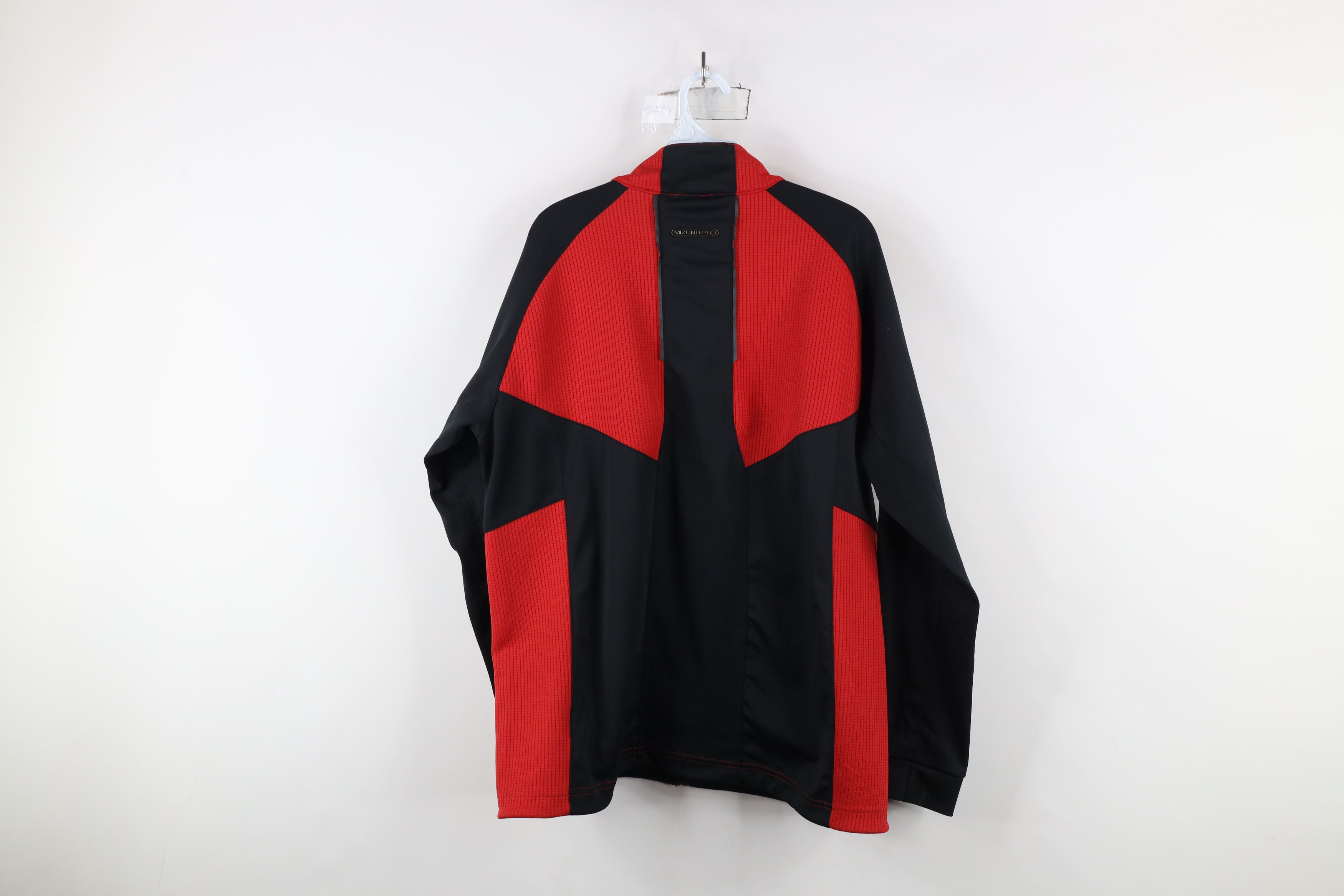 Mizuno × Vintage Mizuno Pro Collection Thermo Warmalite Full Zip Jacket Red Size US L / EU 52-54 / 3 - 14 Thumbnail
