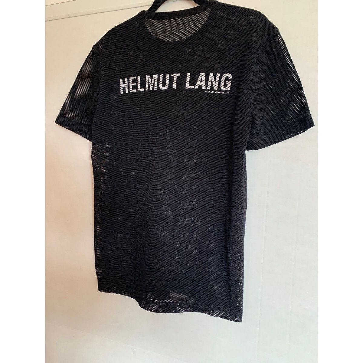 Helmut Lang HELMUT LANG BLACK LOGO MESH TOP Size US M / EU 48-50 / 2 - 4 Thumbnail