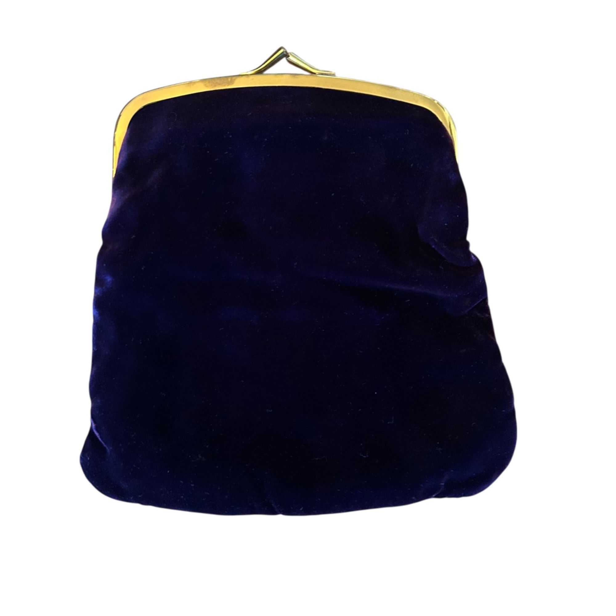 Vintage Vintage Ingber Glamourous Dark Plum Velvet Folding Clutch Size ONE SIZE - 3 Thumbnail