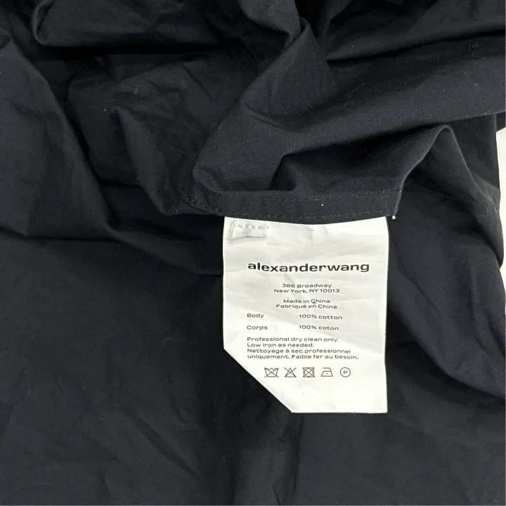 Alexander Wang Alexander Wang Black Off-Shoulder Button-Up Dress - Size S / US 4 / IT 40 - 3 Thumbnail