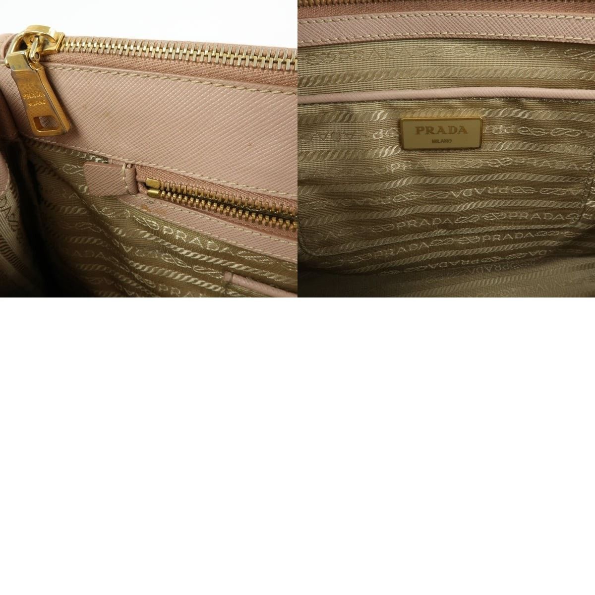 Prada Prada Galleria Saffiano Tote Pink Size ONE SIZE - 8 Thumbnail