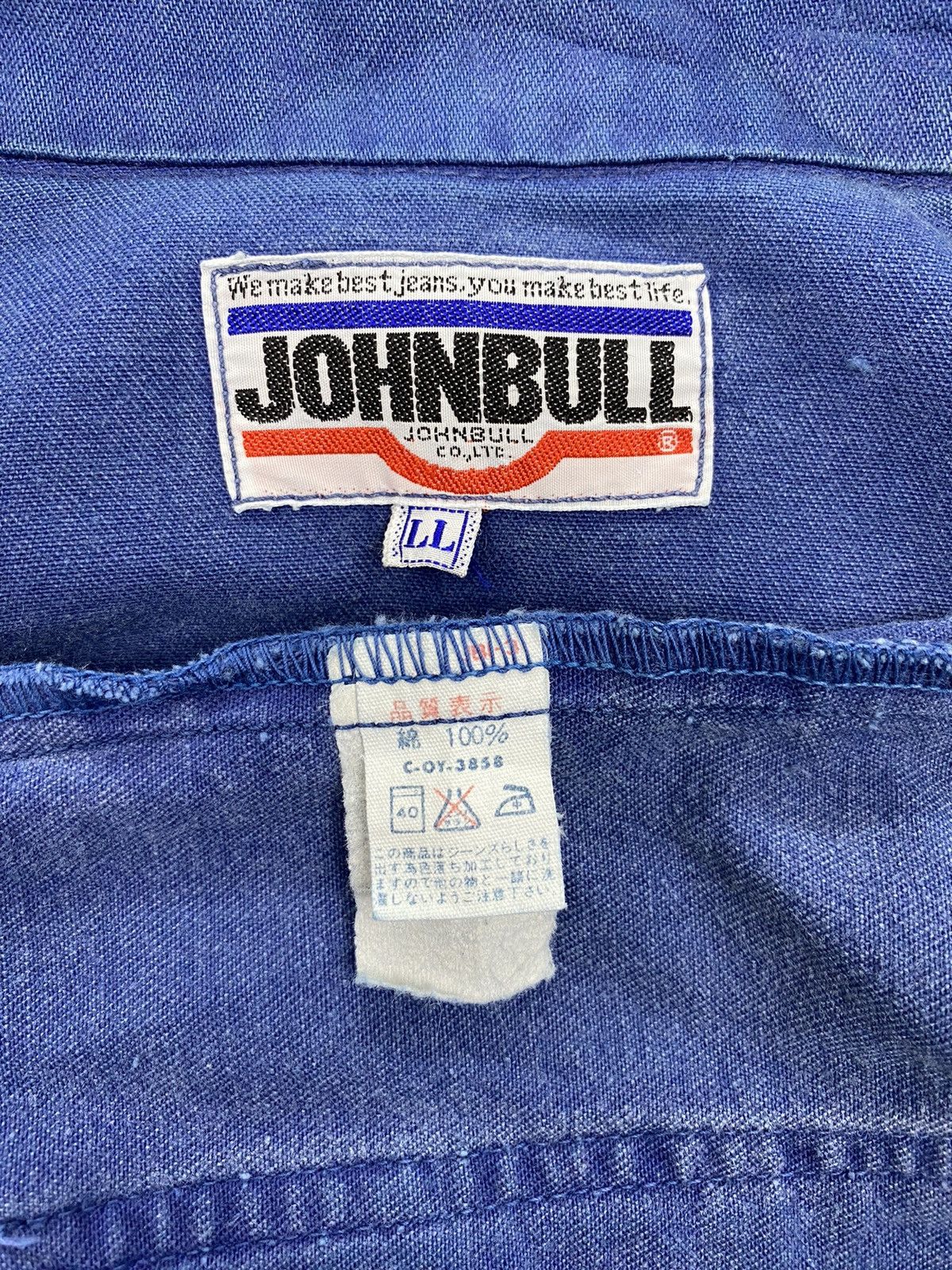 Japanese Brand Vintage Johnbull Dirty Distressed Workwear Jacket Size US M / EU 48-50 / 2 - 9 Thumbnail