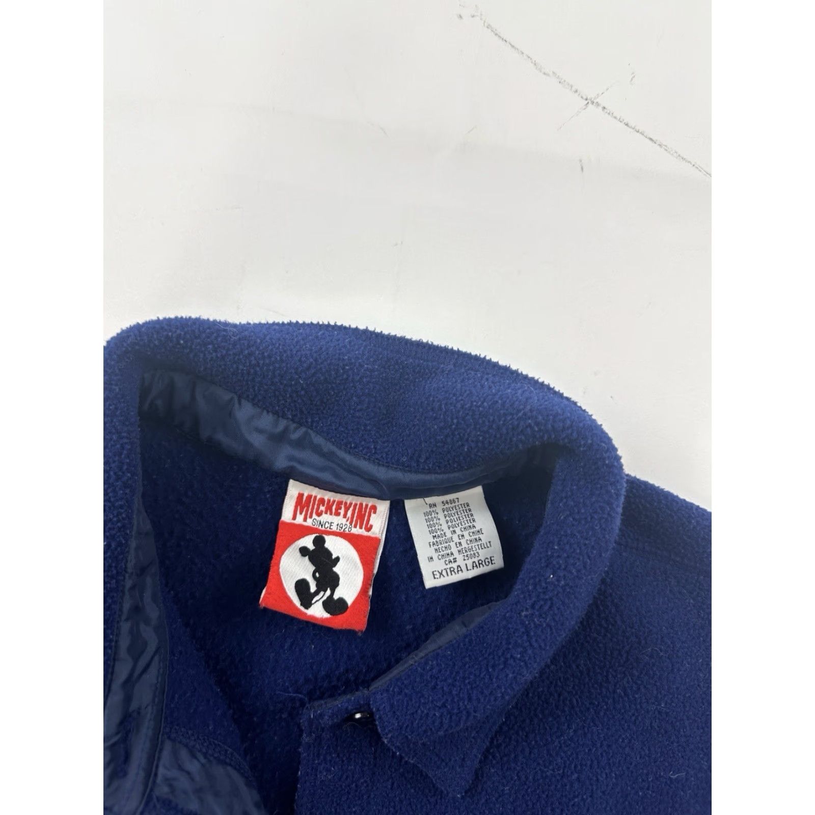 Disney Winnie Pooh Jacket Womens XL Blue Fleece Button Up Ladies Size XL / US 12-14 / IT 48-50 - 3 Thumbnail