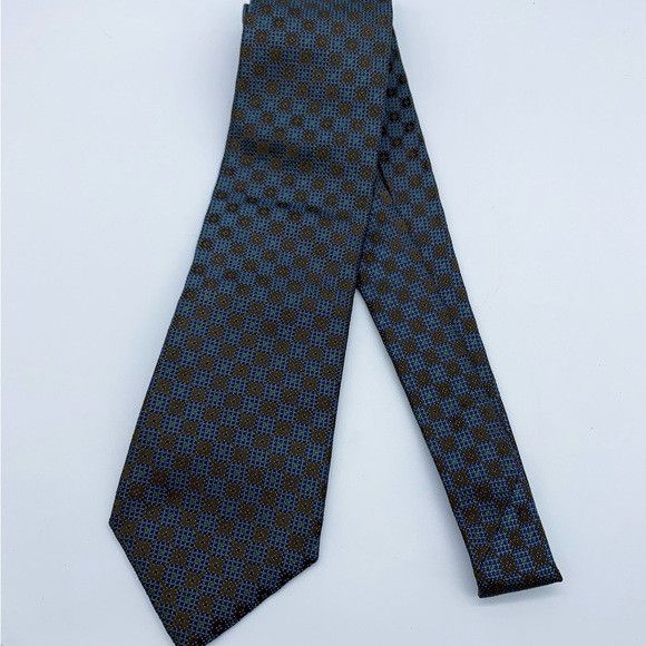 Ermenegildo Zegna Ermenegildo Zegna Geometric Pattern Men’s Tie Size ONE SIZE - 4 Thumbnail
