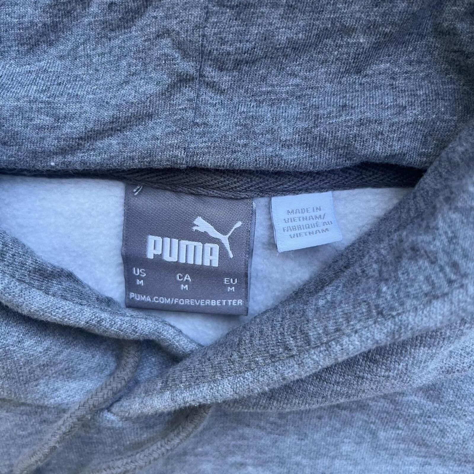 Puma Y2K Puma Gray Embroidered Logo Pullover Sweatshirt Hoodie Size US L / EU 52-54 / 3 - 4 Thumbnail