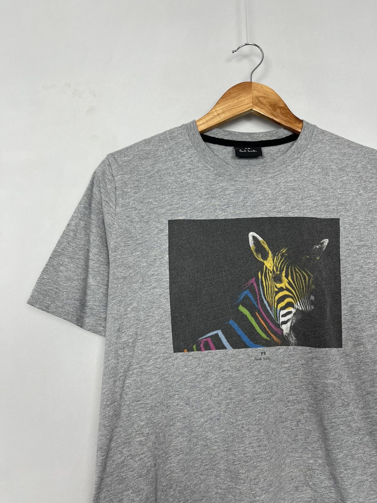 Paul Smith Paul Smith Rainbow Zebra Organic Cotton Tee Shirt Size US L / EU 52-54 / 3 - 2 Thumbnail