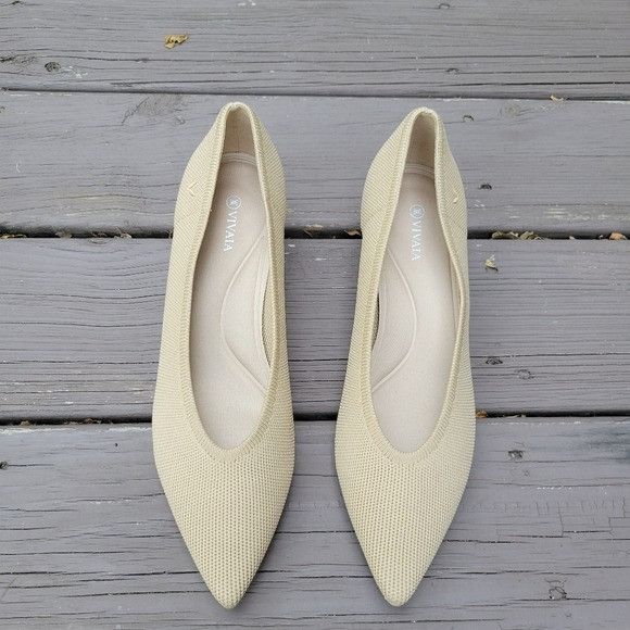 Other The Vivaia Stella Pointed Toe Nude Beige Everyday Comfort Ki Size US 10.5 / IT 40.5 - 5 Thumbnail
