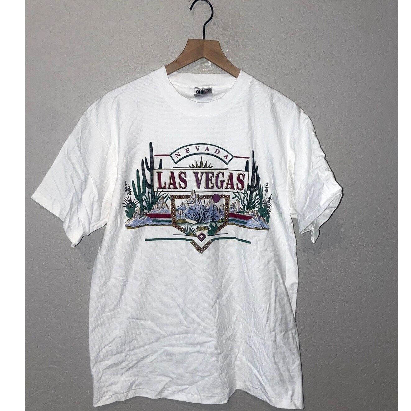 Vintage Vintage Las Vegas Casino Nevada Striped White L Shirt VTG Size US L / EU 52-54 / 3 - 1 Thumbnail