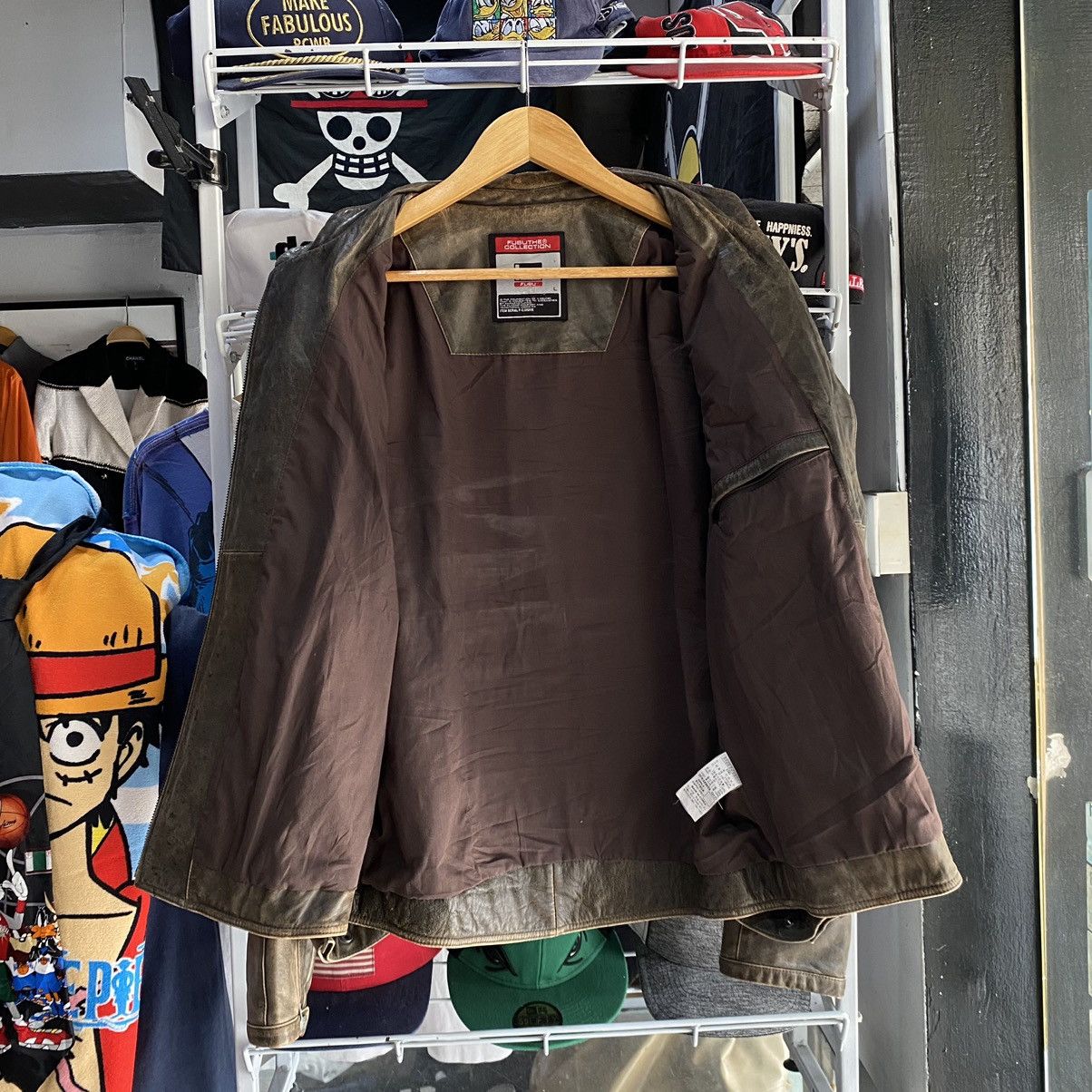 Fubu Vintage 80s 90s Genuine Leather FUBU Jacket Tupac Shakur Size US L / EU 52-54 / 3 - 3 Thumbnail