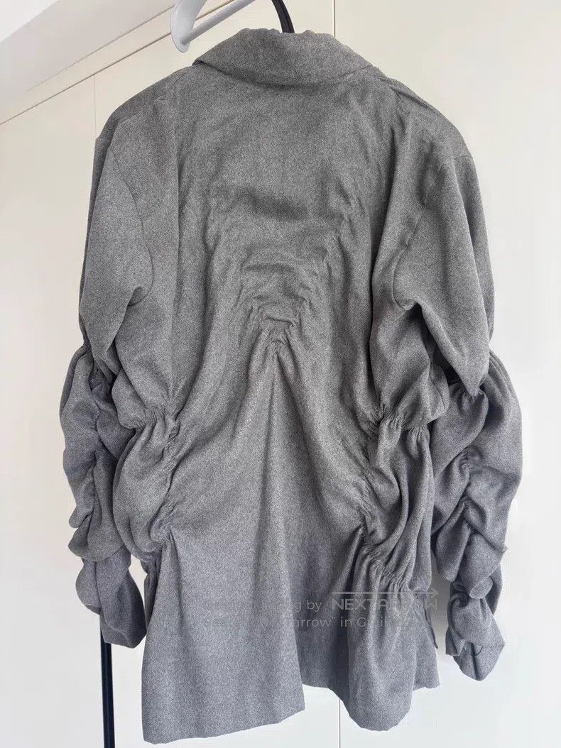Issey Miyake Issey Miyake Gray Bud Collar Coat Size M / US 6-8 / IT 42-44 - 2 Thumbnail