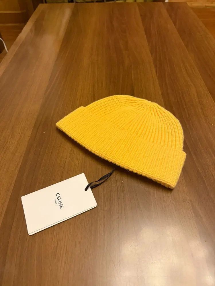 Celine Celine by Hedi 23AW Logo Knitwear Hat-2507 Size ONE SIZE - 3 Thumbnail