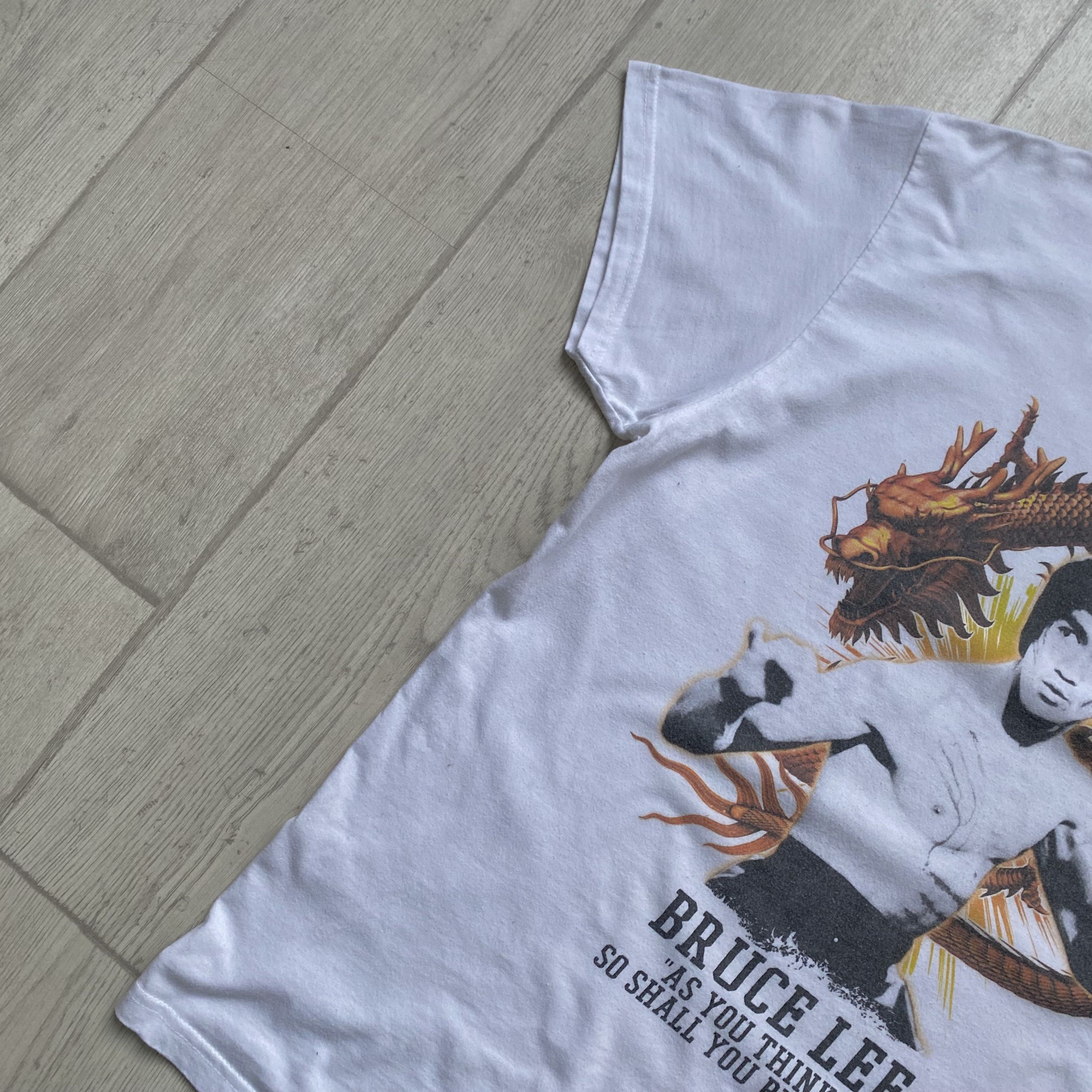 Japanese Brand 🐉 Bruce Lee Vintage Retro 90's “The Dragon” Tee Size US S / EU 44-46 / 1 - 5 Thumbnail