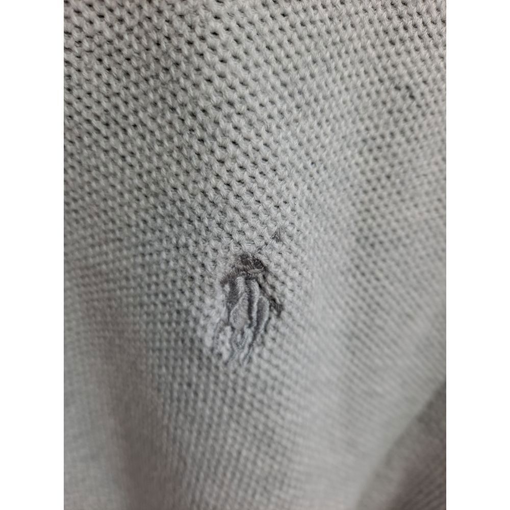 Polo Ralph Lauren Polo Ralph Lauren Pima Cotton 1/4 Zip Pullover Sweater Gray Size US L / EU 52-54 / 3 - 3 Thumbnail