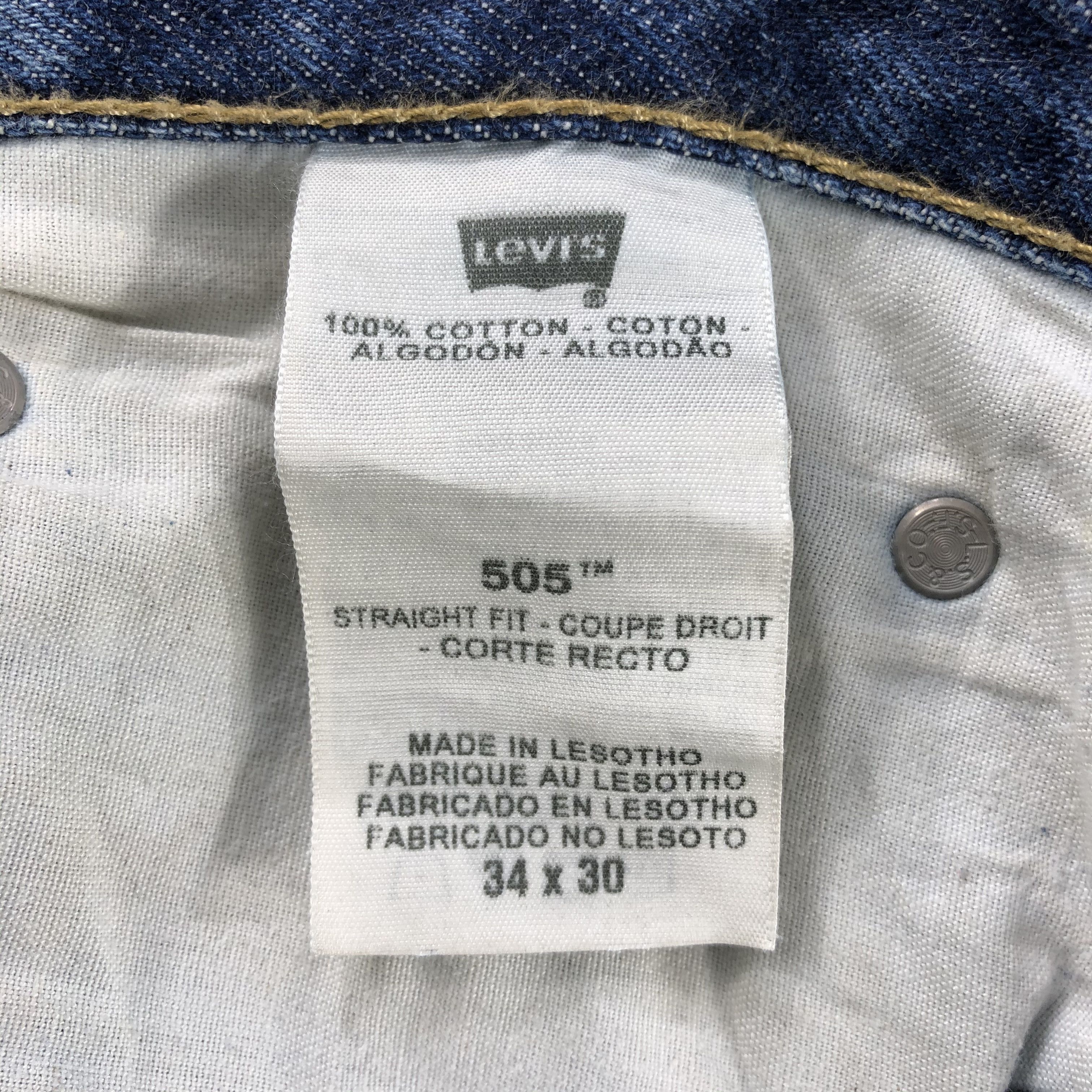 Levi's Vintage Levis 505 Jeans Rusty Wash Denim KJ1096 Size US 34 / EU 50 - 12 Thumbnail