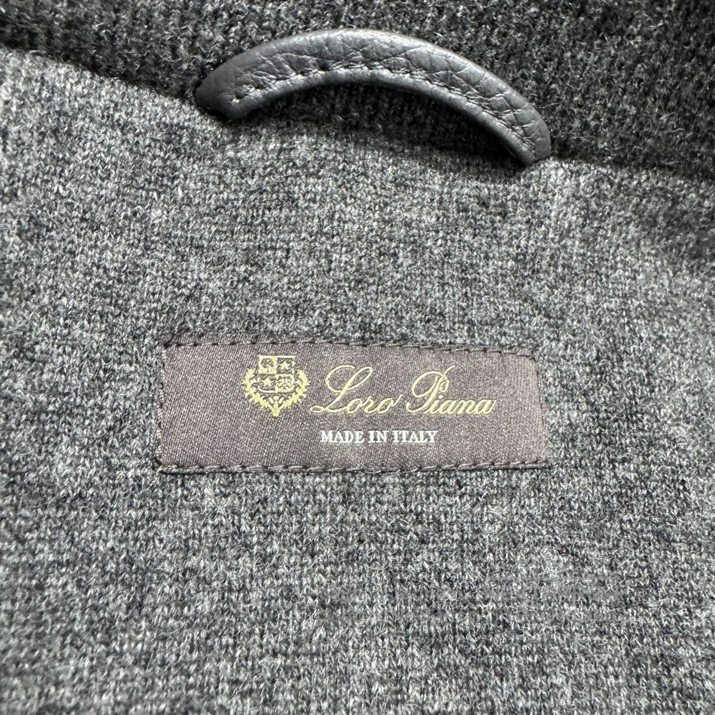 Loro Piana LORO PIANA Goat leather-spliced cashmere hooded jacket| Size US S / EU 44-46 / 1 - 3 Thumbnail