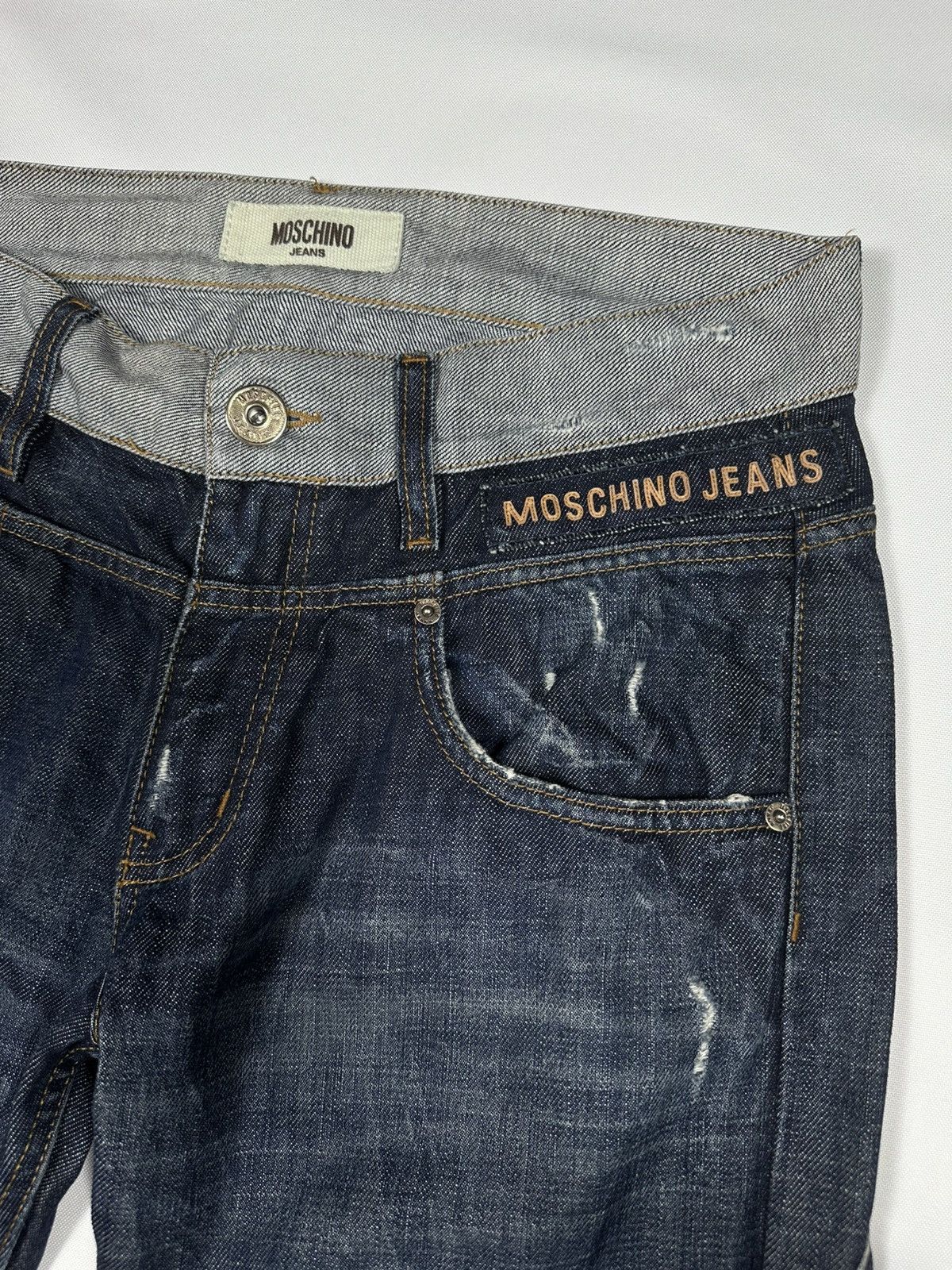 Moschino Moschino Denims Jeans Pants Denim Vintage Logo Distressed Size US 34 / EU 50 - 9 Thumbnail