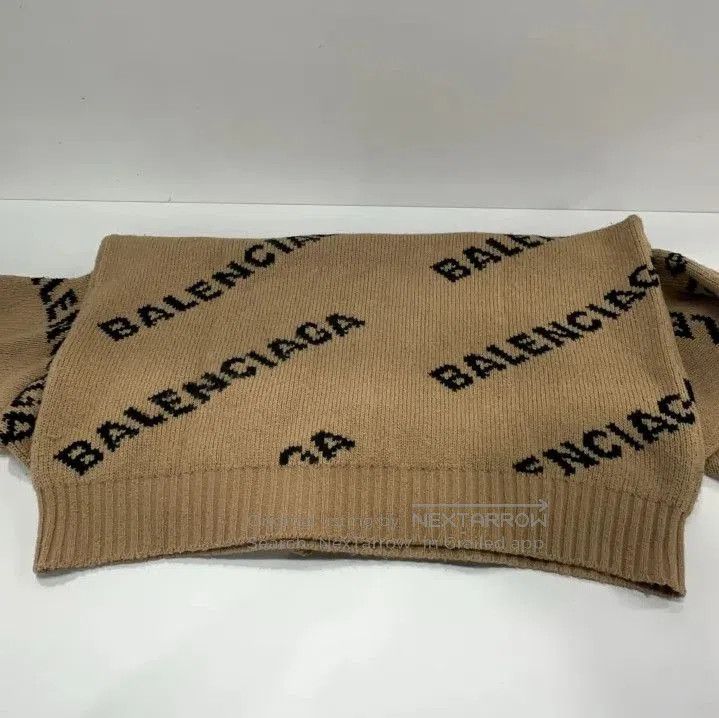 Balenciaga Balenciaga Logo Knit Wool Sweater for Men. Size US M / EU 48-50 / 2 - 6 Thumbnail