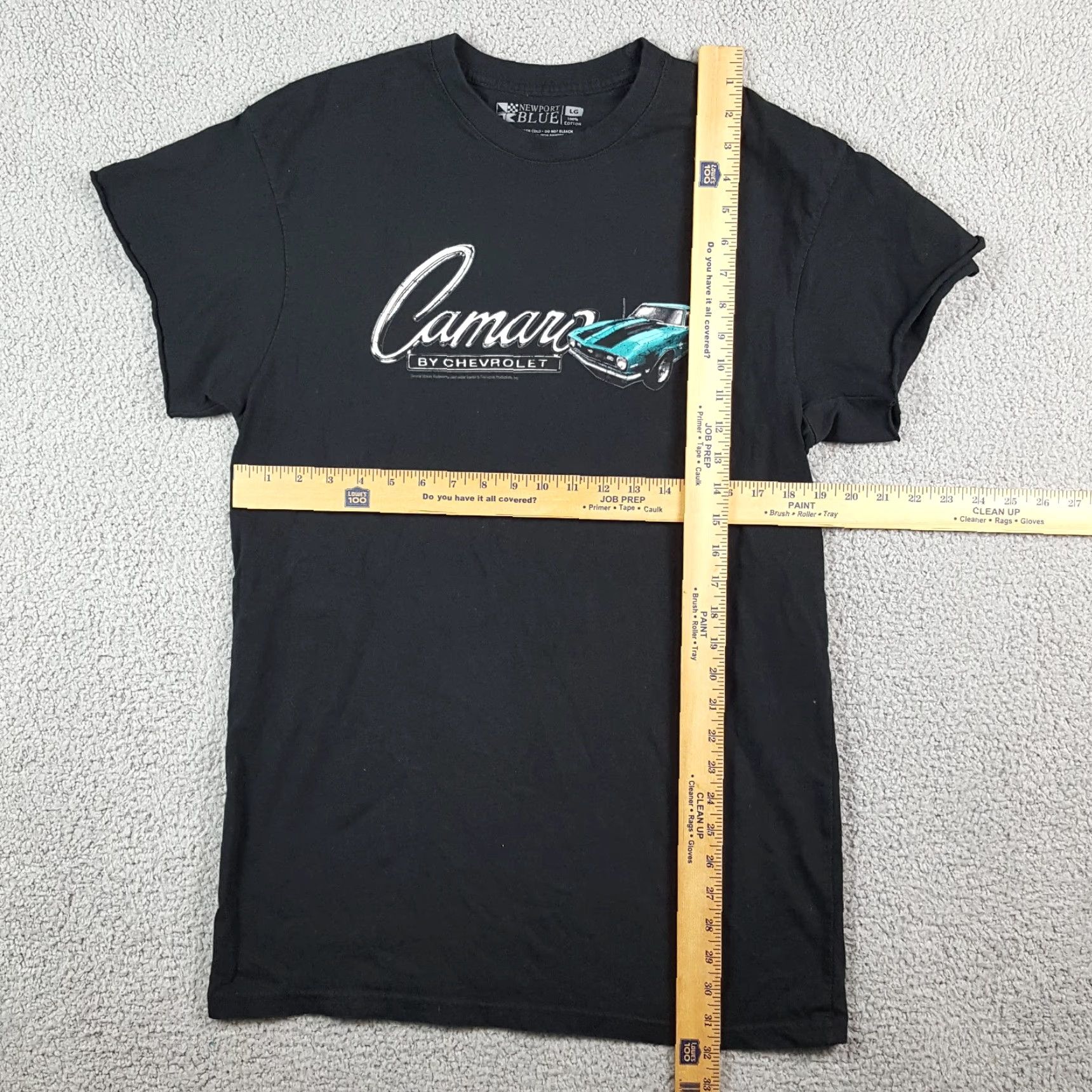 Vintage Vintage Chevy Camaro T-Shirt Men's Large Black 90s Car Retro Grunge Y2K Size L / US 10 / IT 46 - 6 Thumbnail