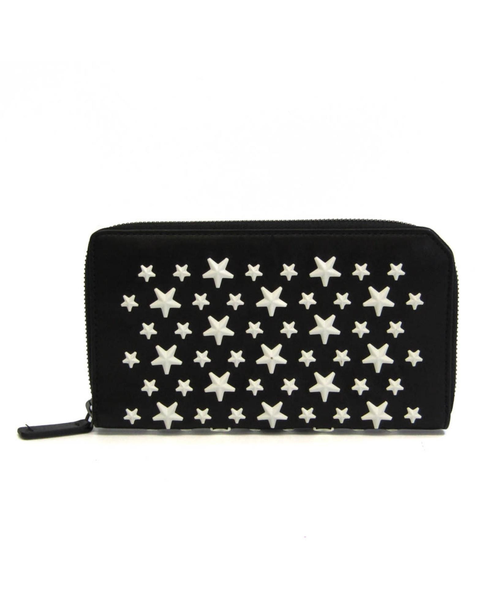 image of Stylish And Practical Jimmy Choo Carnaby Long Wallet in Black, Women's