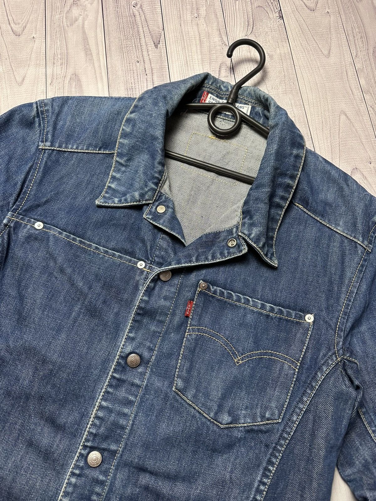 Levi's Vintage Levis Denim Jacket logo size S pocket rare Size US S / EU 44-46 / 1 - 3 Thumbnail