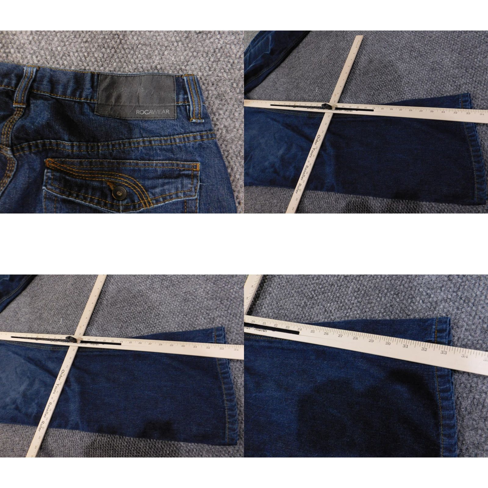 Rocawear VINTAGE Rocawear Jeans 38 Mens Denim Original Fit Straight 5-Pocket Pockets Blue Dark 32 In Inseam Mens Size US 38 / EU 54 - 9 Thumbnail