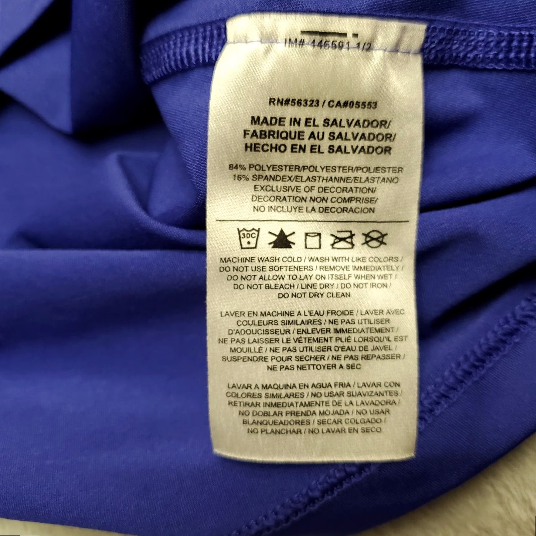 Nike Nike Pro shirt Womens L Blue V-neck Long Sleeve Pullover Casual Sport Top Size L / US 10 / IT 46 - 6 Thumbnail