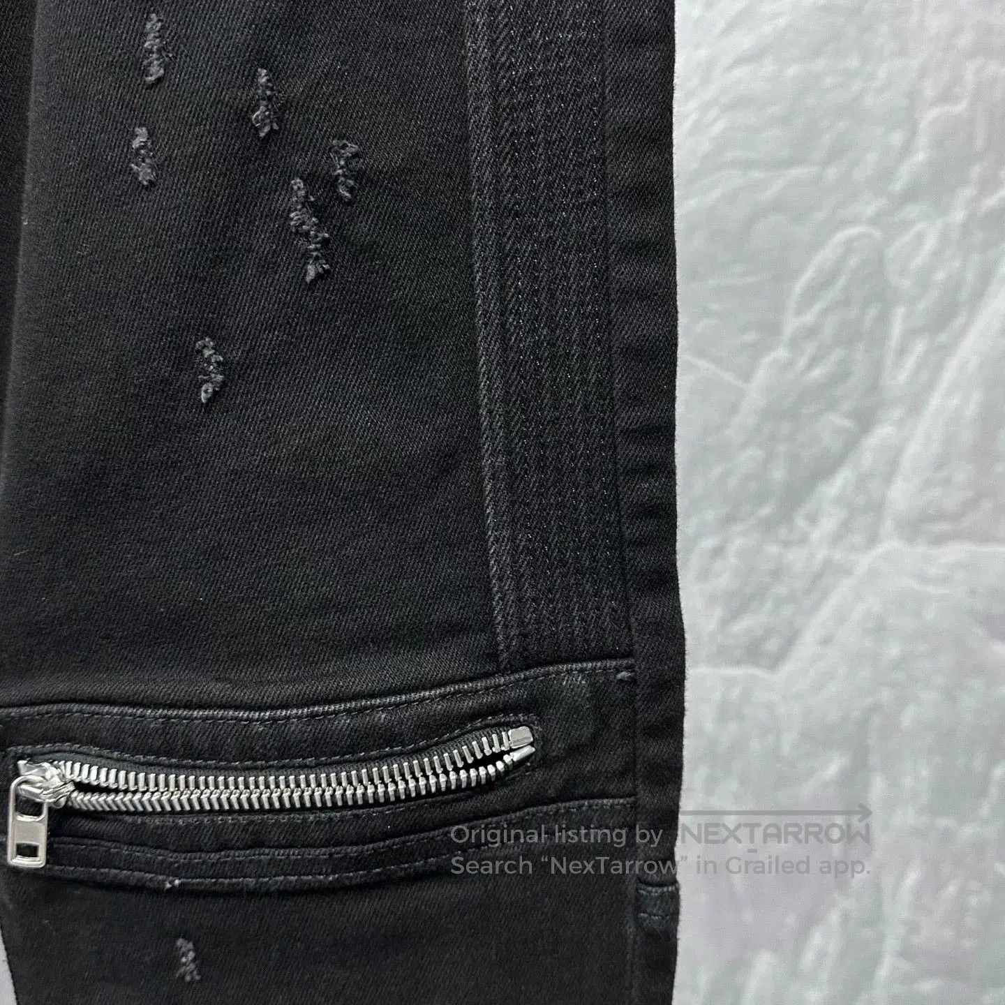 Givenchy Givenchy Distressed Zip Detail Denim Pants. Size US 33 - 4 Thumbnail