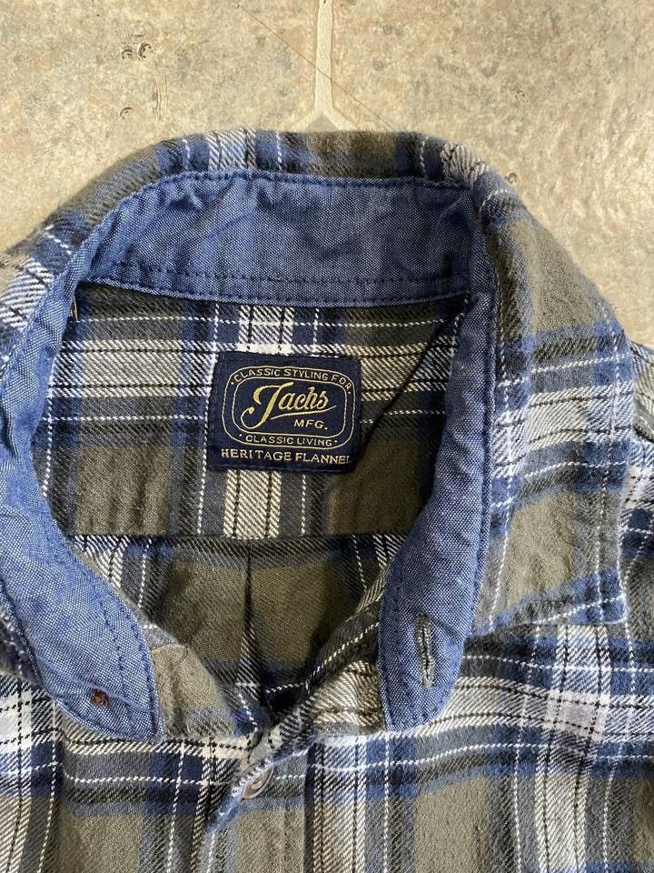 Other Vintage 90s faded plaid flannel long sleeve button up shirt Size US L / EU 52-54 / 3 - 3 Thumbnail