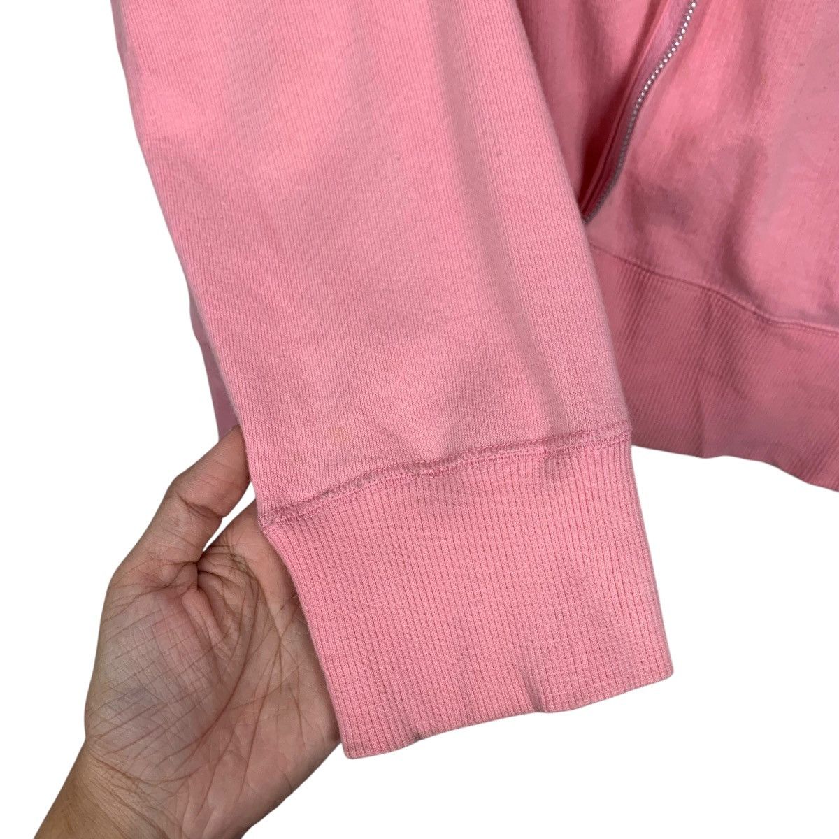 Japanese Brand TOWN & COUNTRY Big Logo Pink Sweater Jacket #1597-C71 Size L / US 10 / IT 46 - 13 Thumbnail