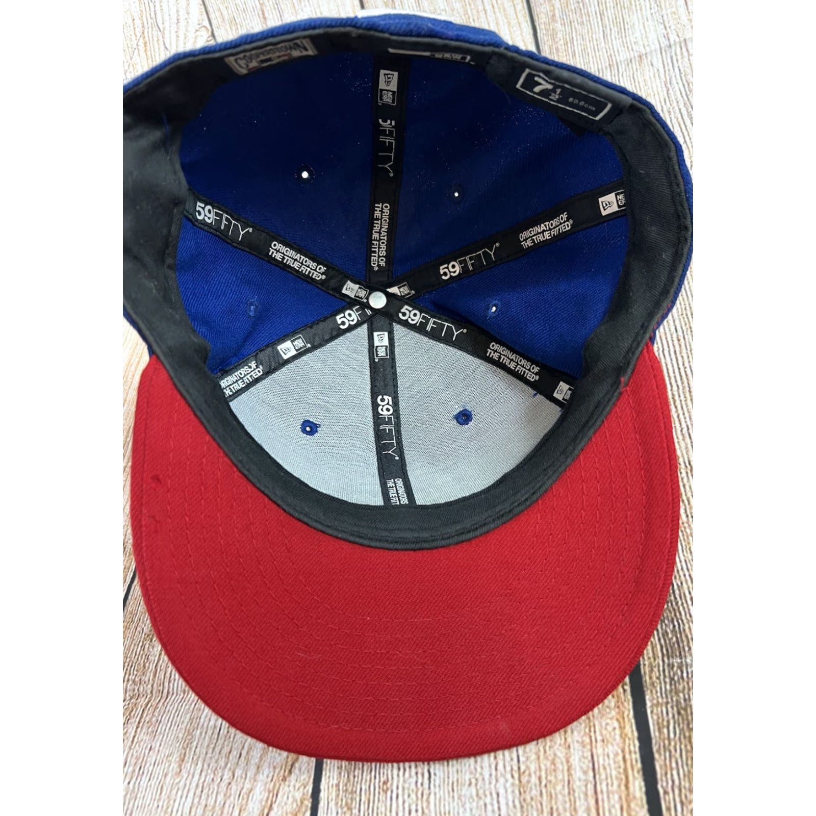 New Era New Era Chicago Cubs Cooperstown 59FIFTY Fitted Hat Cap Blue Size 7 1/2 Men Wool 100% Vintage No Guys Size ONE SIZE - 4 Thumbnail