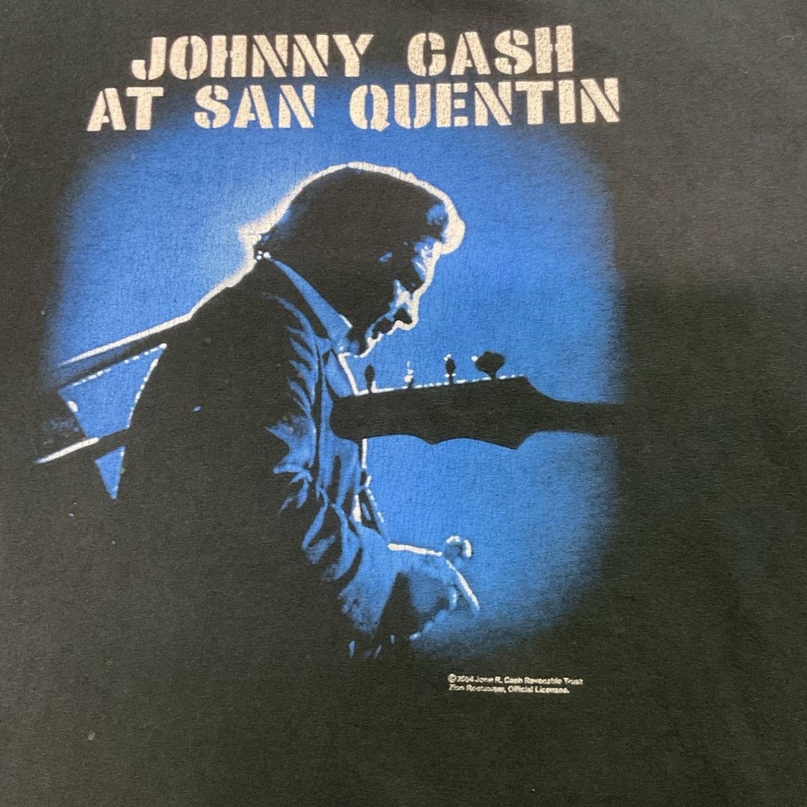 Zion Rootswear 2002 Vintage Johnny Cash Zion T-Shirt Size US XL / EU 56 / 4 - 6 Thumbnail