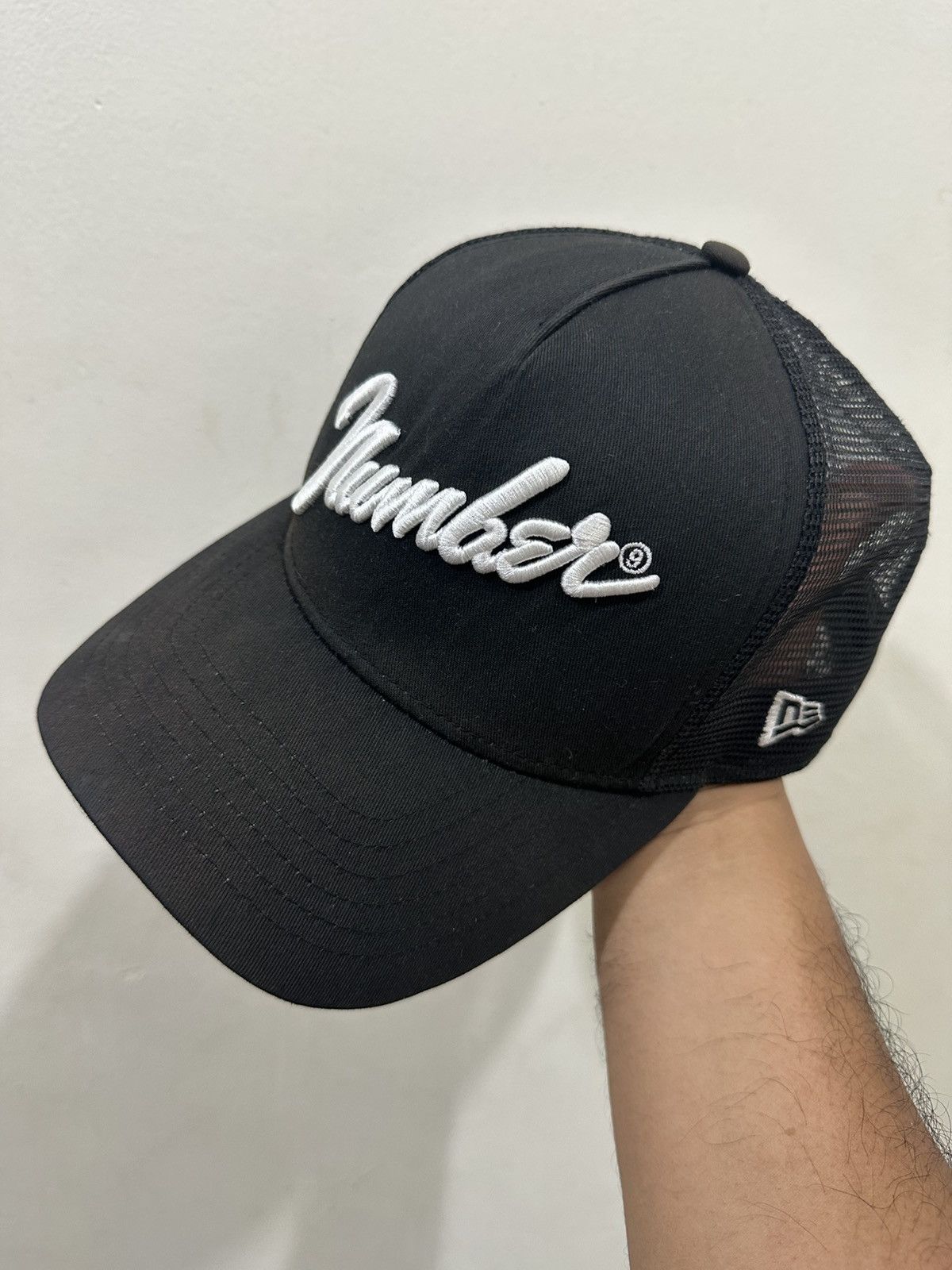 Number (N)ine Faded Number Nine New Era Trucker Hat Size ONE SIZE - 3 Thumbnail