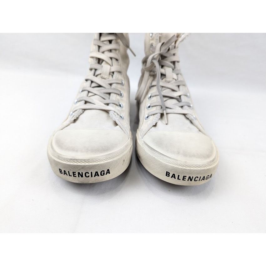 Balenciaga o1rshd1 Paris High-Top Sneakers in Black/White Size US 10 / EU 43 - 14 Thumbnail