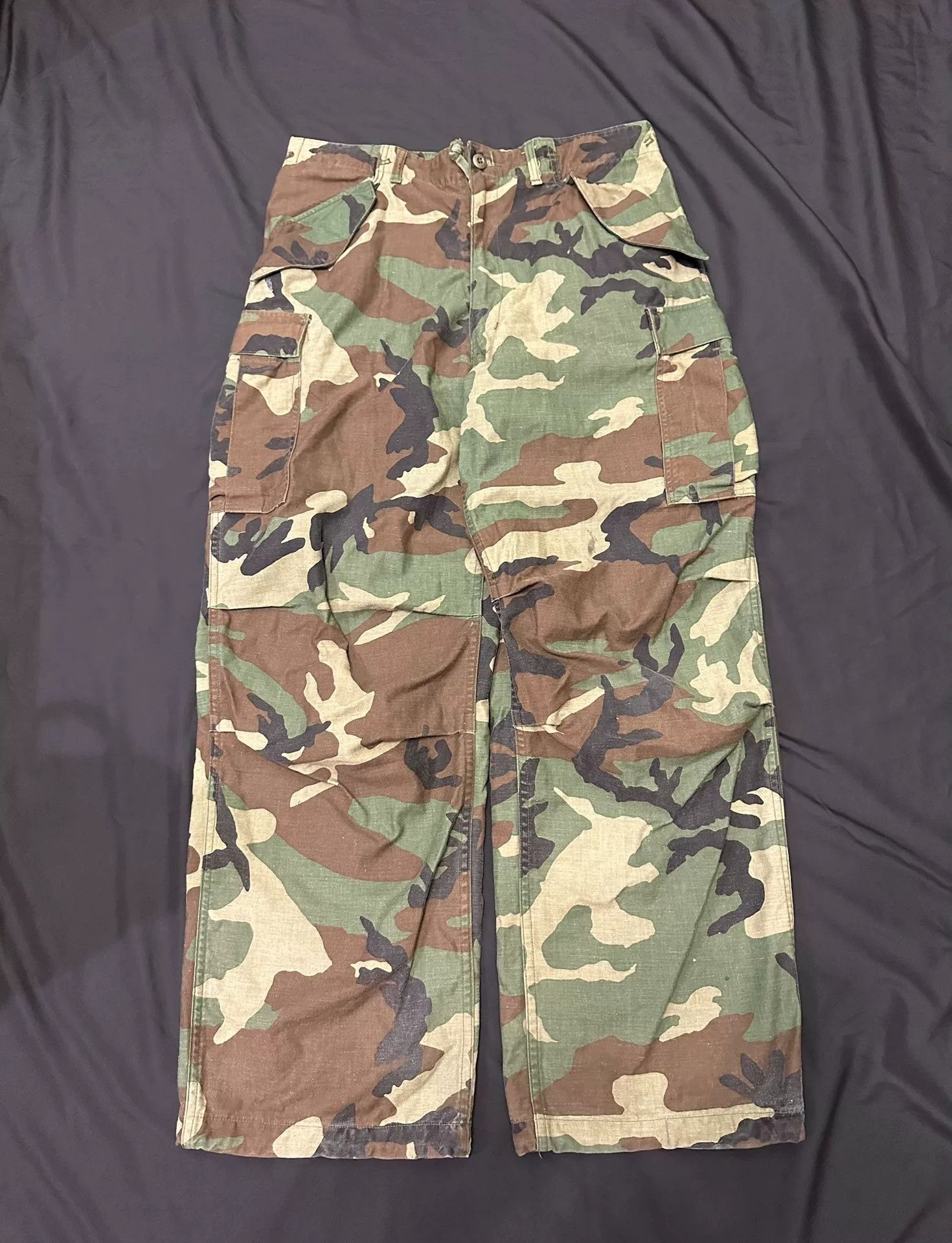Vintage Vintage 80s M65 Camo Cargo Pants Size US 28 / EU 44 - 1 Thumbnail
