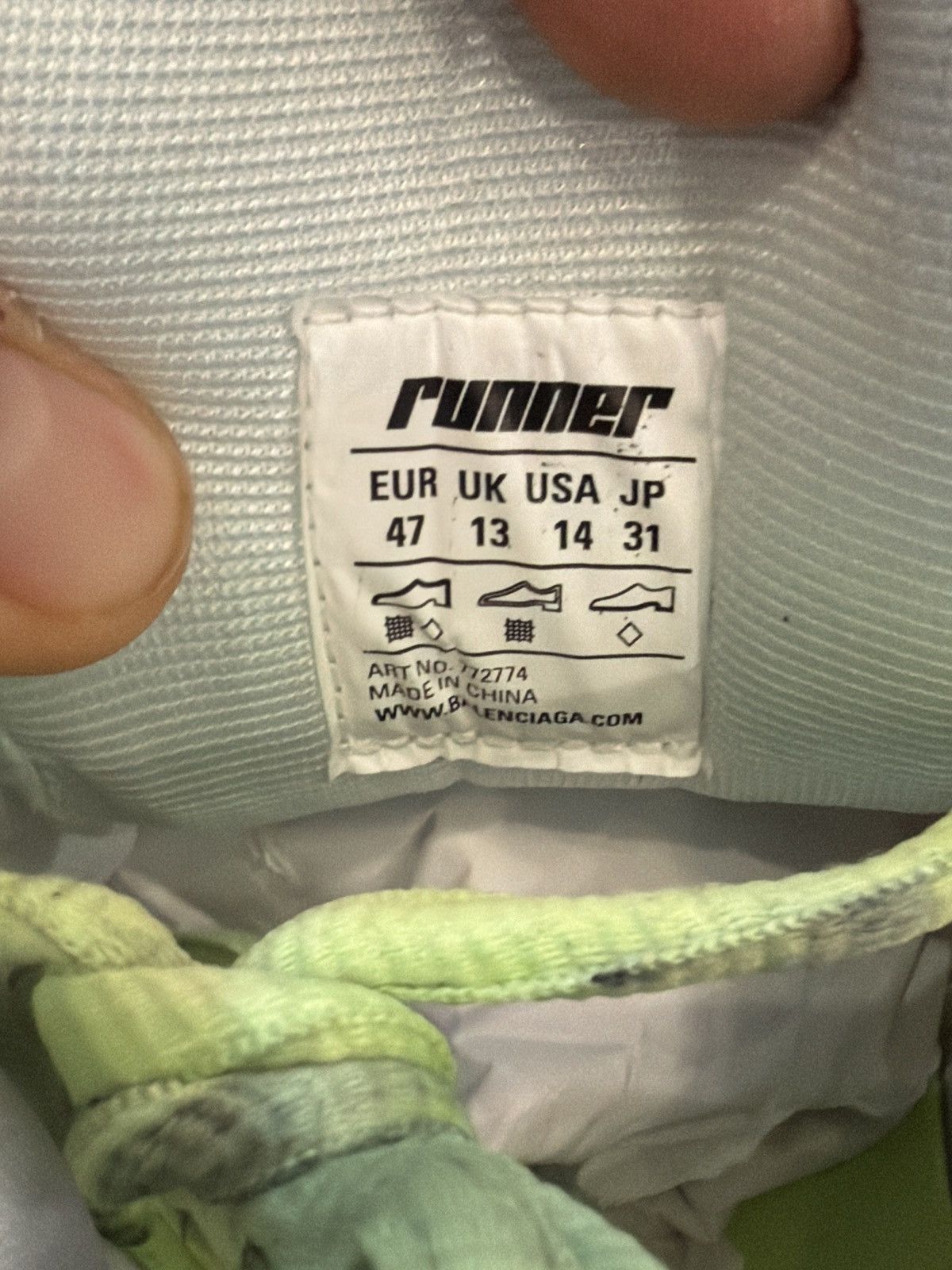 Balenciaga Size 47EU/14US - Balenciaga Runner Marathon Unreleased NEW Size US 14 / EU 47 - 11 Thumbnail