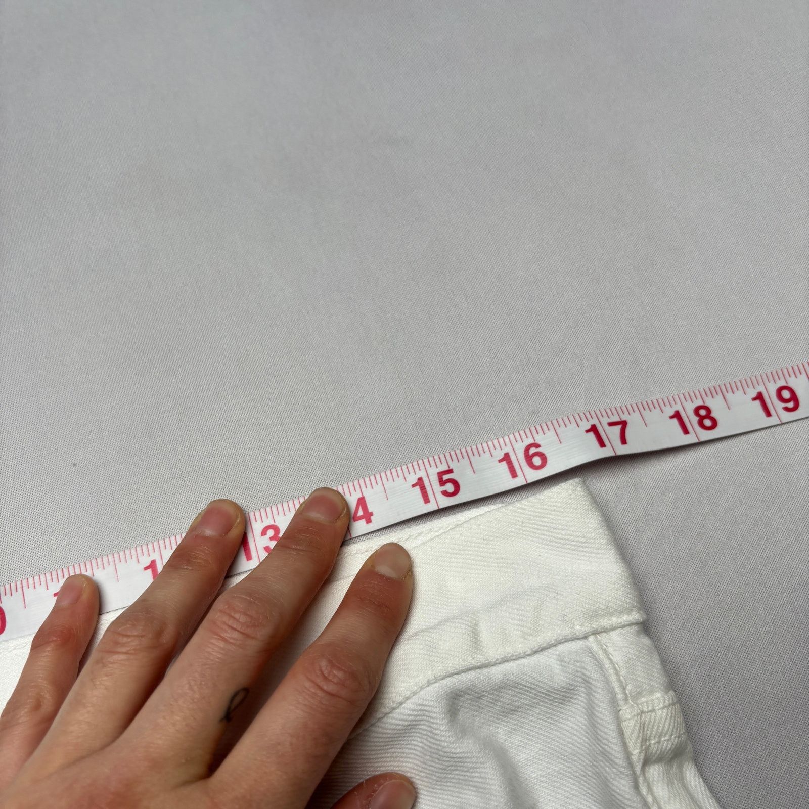 Sid Mashburn $185 Sid Mashburn Slim Straight Jeans 32x34 White Denim Size US 32 / EU 48 - 6 Thumbnail