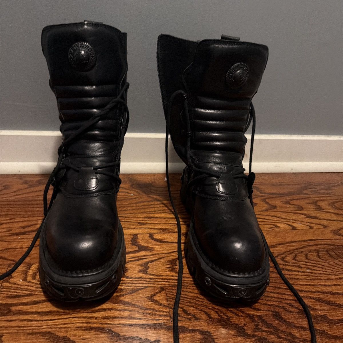 New Rock New Rock high boots Size US 12 / EU 45 - 1 Thumbnail