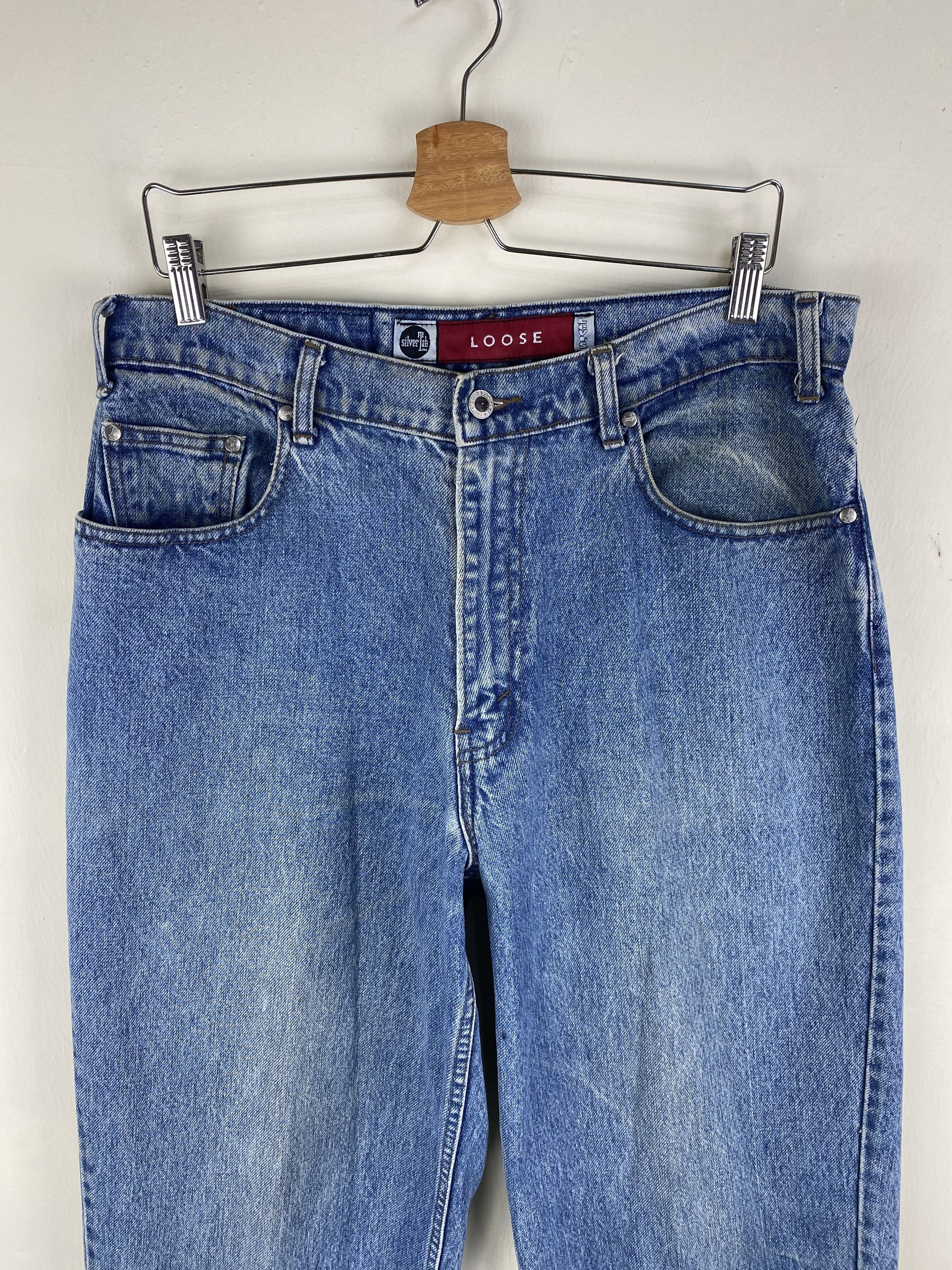 Levi's Vintage Levis Baggy Loose Silvertab faded jean W33X33.5 Size US 33 - 2 Thumbnail