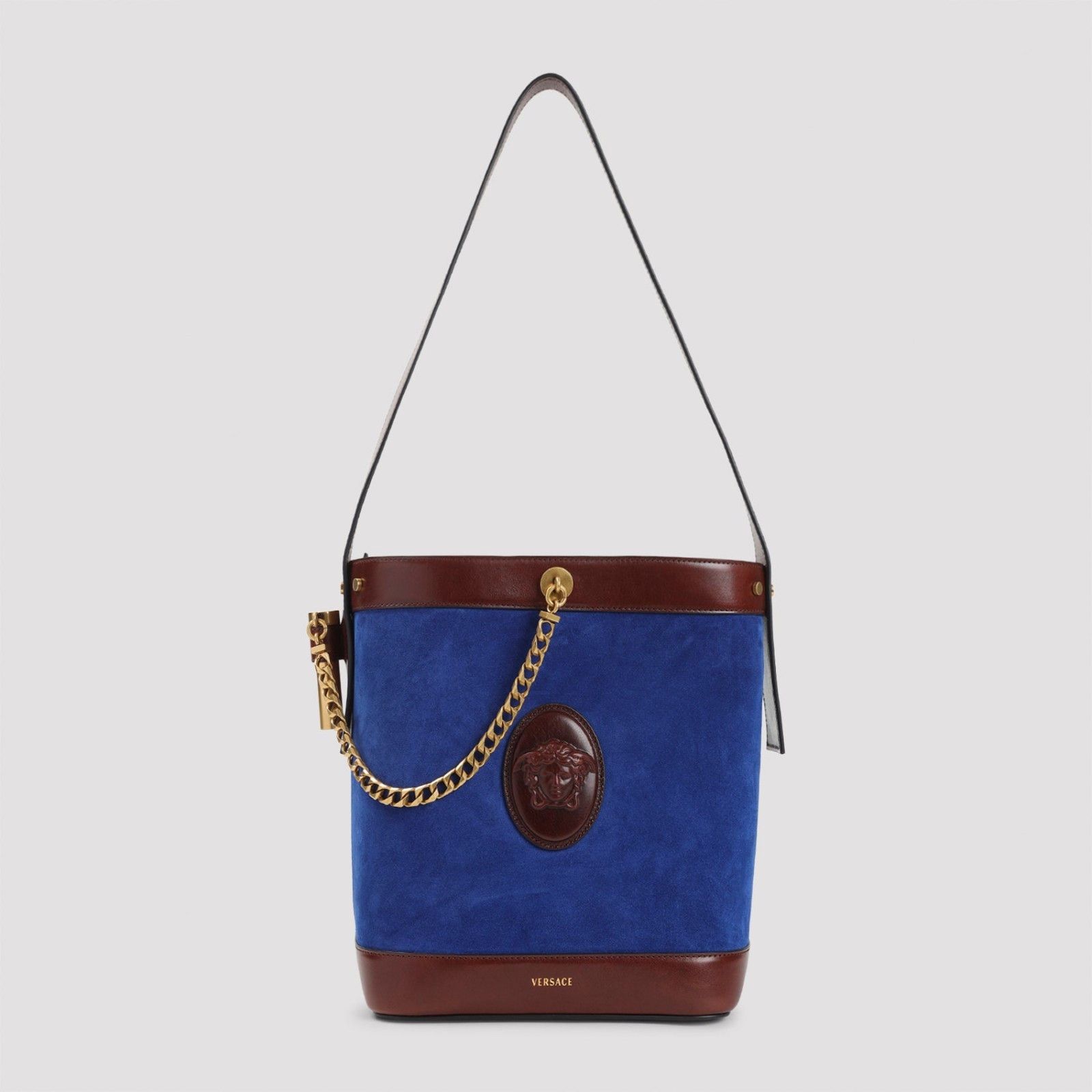 Versace VERSACE Blue Small Bucket Bag New & Authentic Size ONE SIZE - 1 Thumbnail