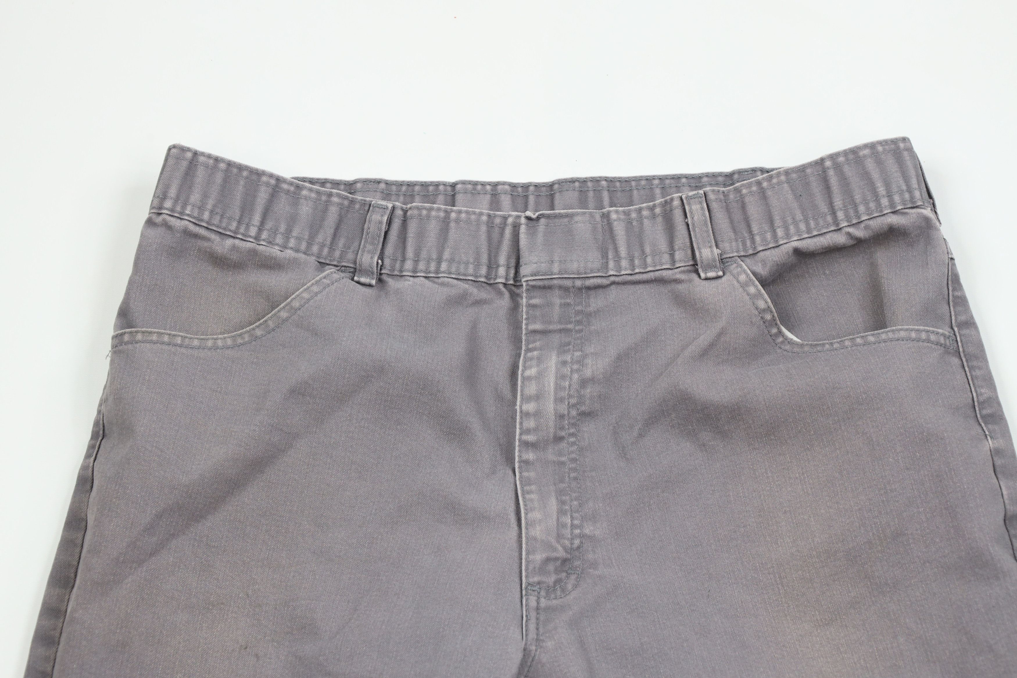 Vintage Vintage 70s Streetwear Canvas Wide Leg Bell Bottoms Pants Size US 36 / EU 52 - 2 Thumbnail