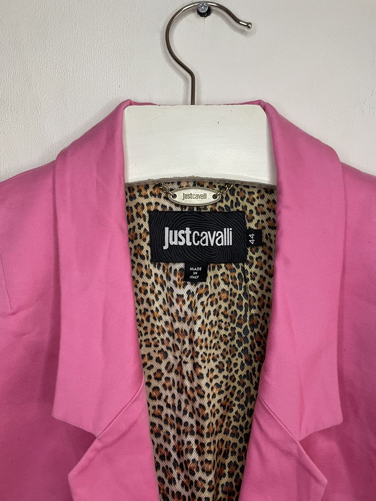 Just Cavalli × Roberto Cavalli Just Cavalli Pink / Leopard Blazer Size M / US 6-8 / IT 42-44 - 4 Thumbnail