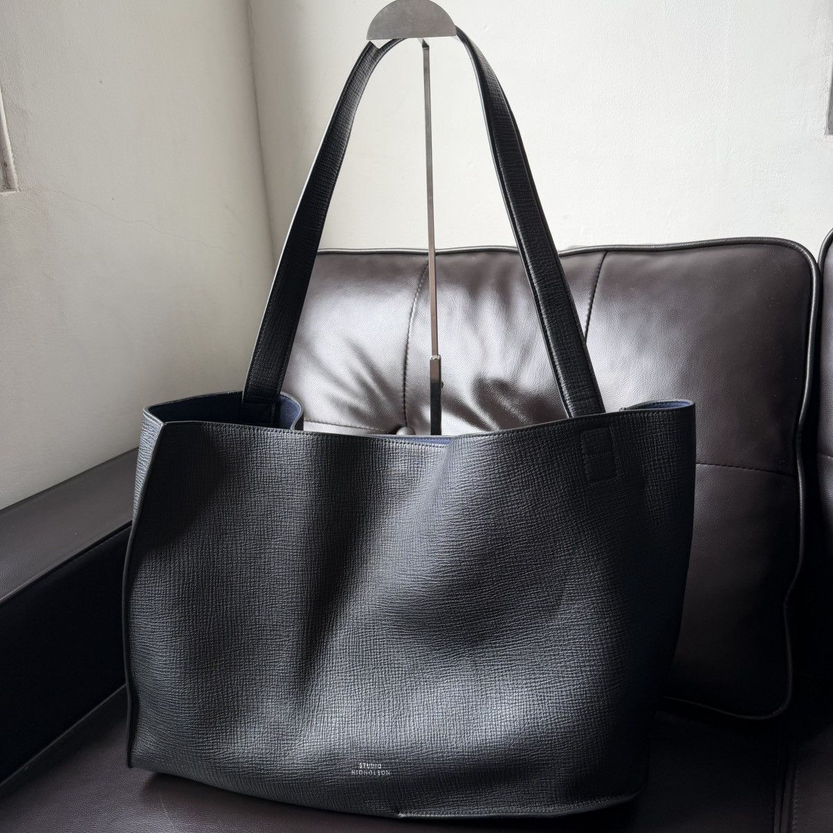 Studio Nicholson Studio Nicholson - Black Doublet Leather Tote Size ONE SIZE - 1 Thumbnail