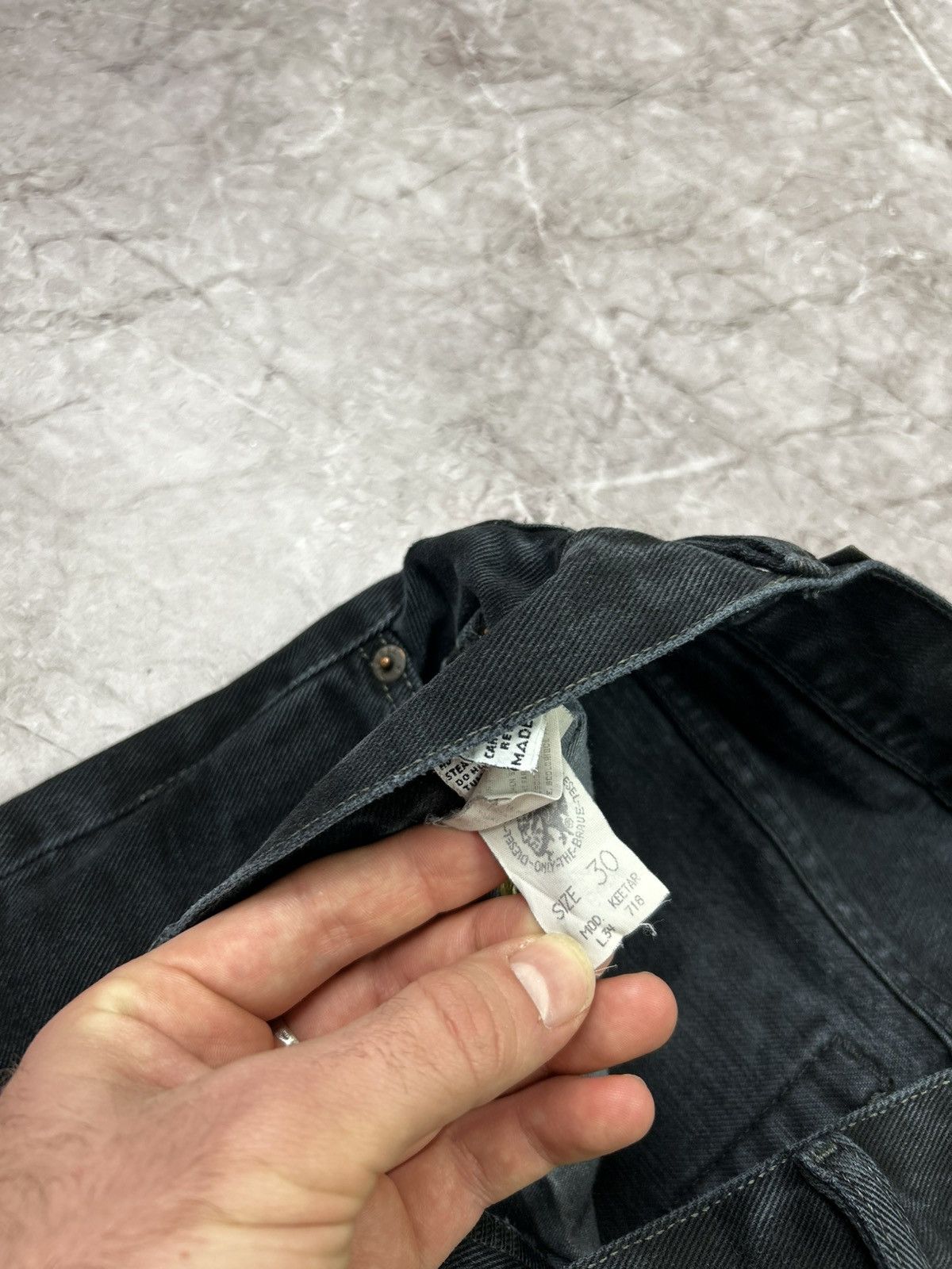 Diesel Pants Diesel Vintage Black Jeans Denim Luxury Y2k Baggy Fit Size US 30 / EU 46 - 12 Thumbnail