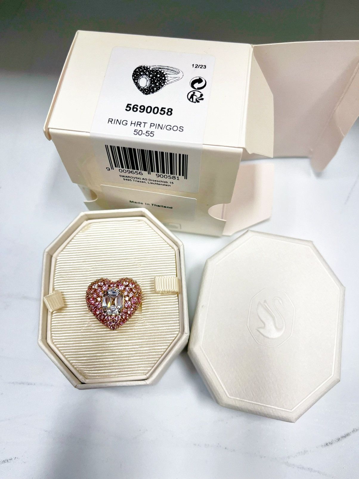 Swarovski Swarovski Idyllia Heart Ring Size ONE SIZE - 2 Thumbnail