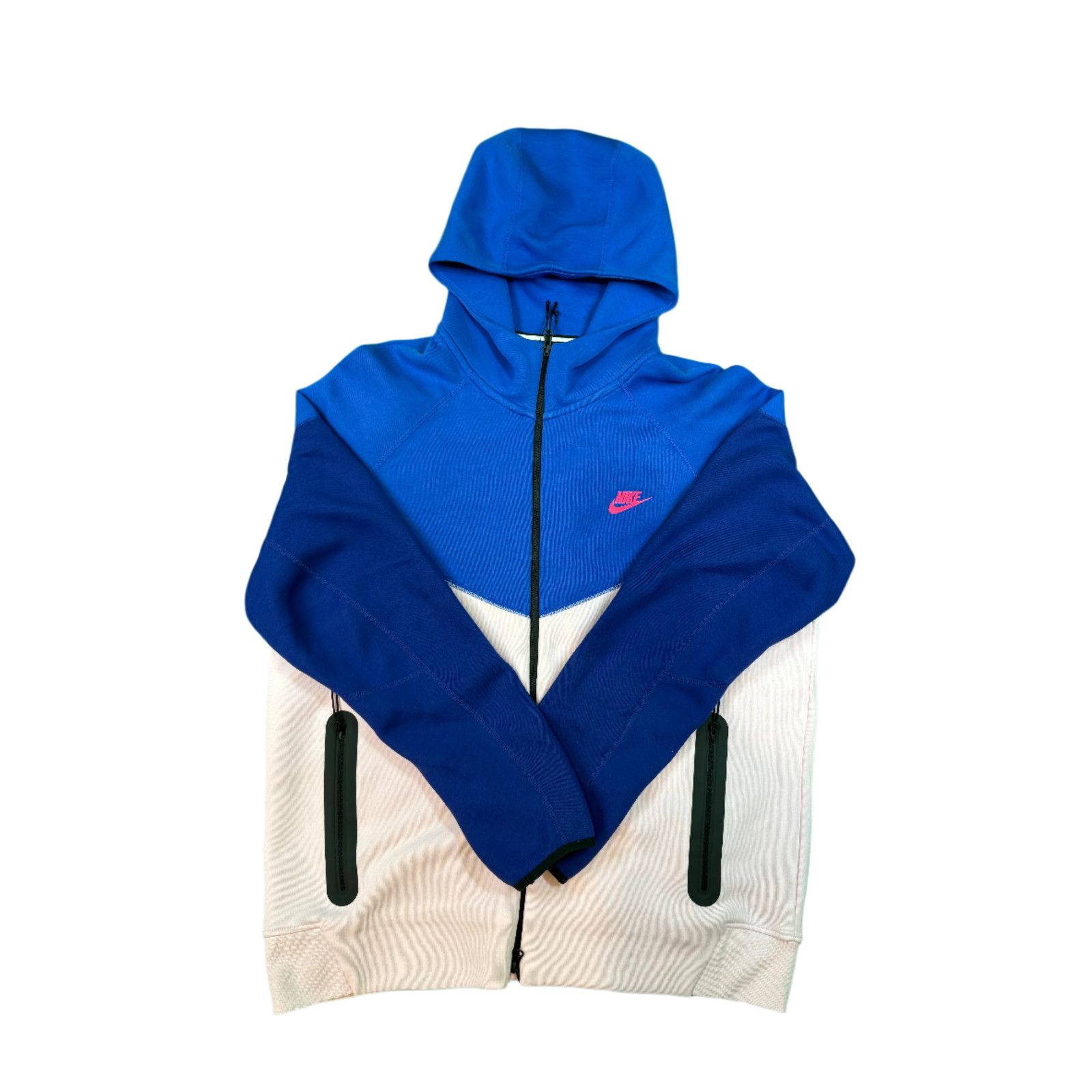 Nike Nike Tech Navy & Pink Zip Up Hoodie Size US XL / EU 56 / 4 - 1 Thumbnail