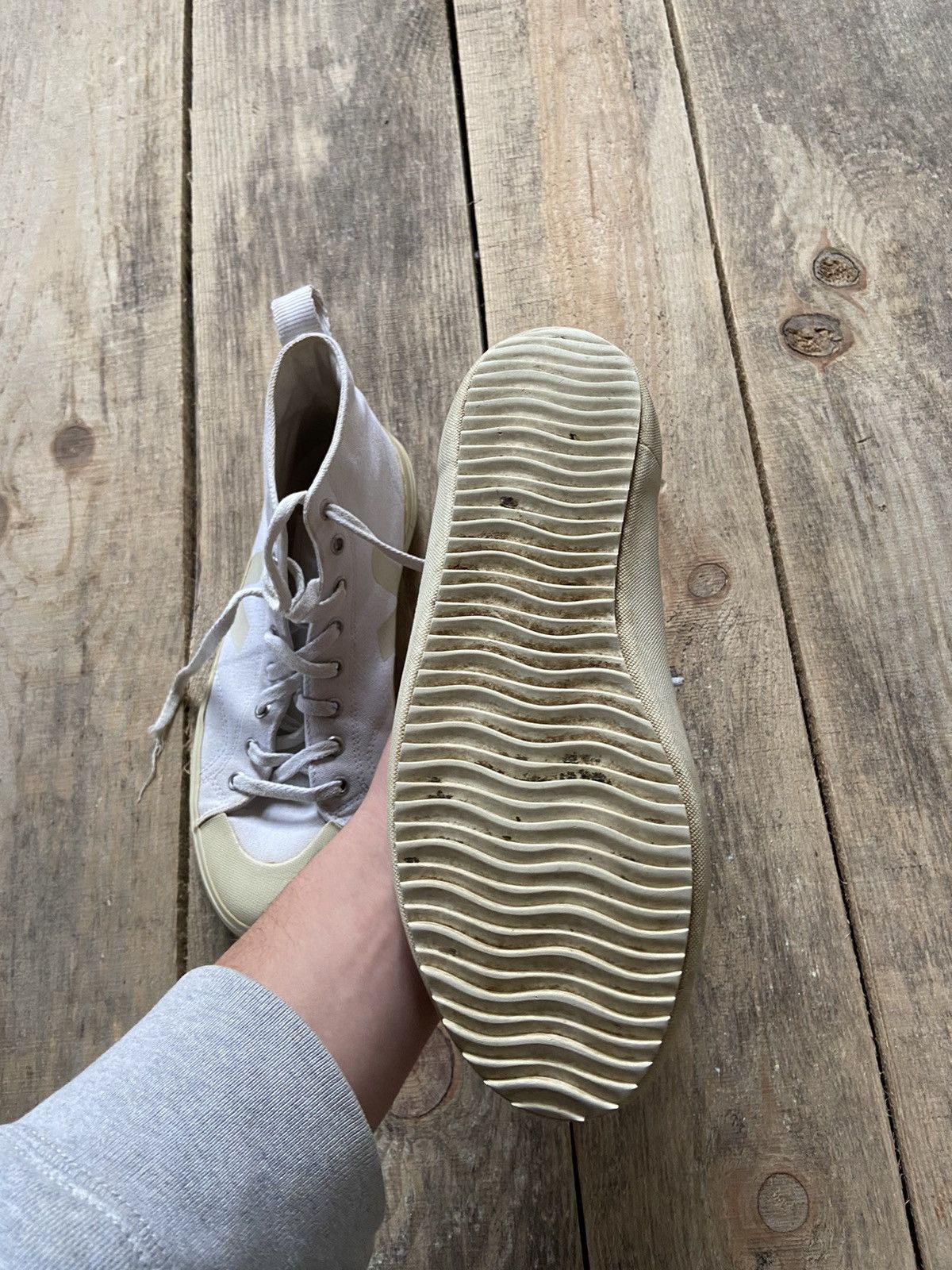 Japanese Brand × Veja Veja Canvas hi-top sneakers shoes Japanese style ⭐️ Size US 9 / EU 42 - 4 Thumbnail