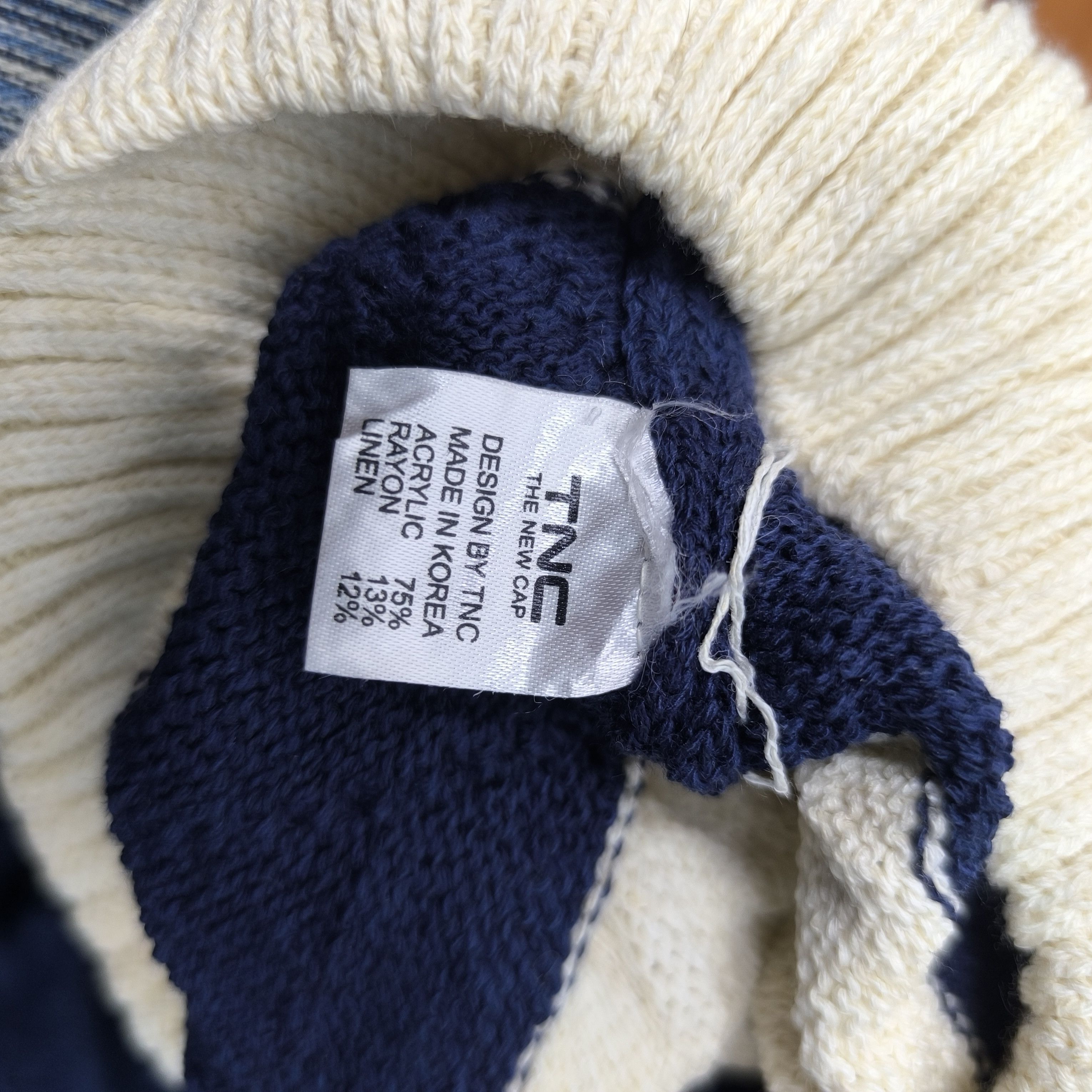 Japanese Brand 💥 TNC the new cap stripes knit beanie hat Size ONE SIZE - 4 Thumbnail