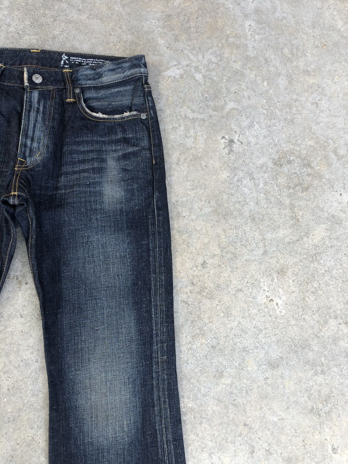 If Six Was Nine Japanese Edwin 511 R Flared Jeans Distressed Jeans Size US 31 - 5 Thumbnail