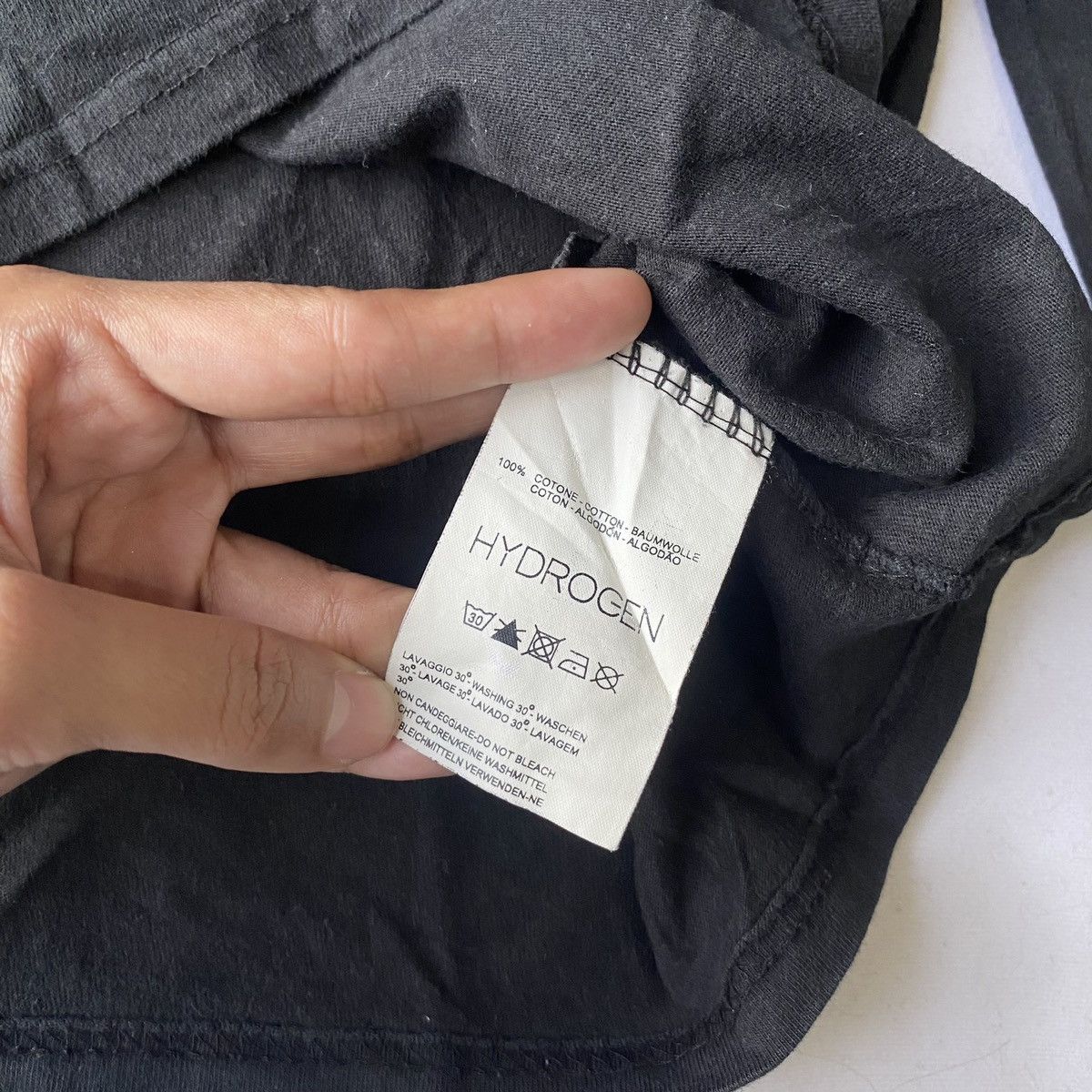 HYDROGEN × Japanese Brand Hydrogen Italy Cross Bone Skull Logo Long Sleeve Size US L / EU 52-54 / 3 - 6 Thumbnail